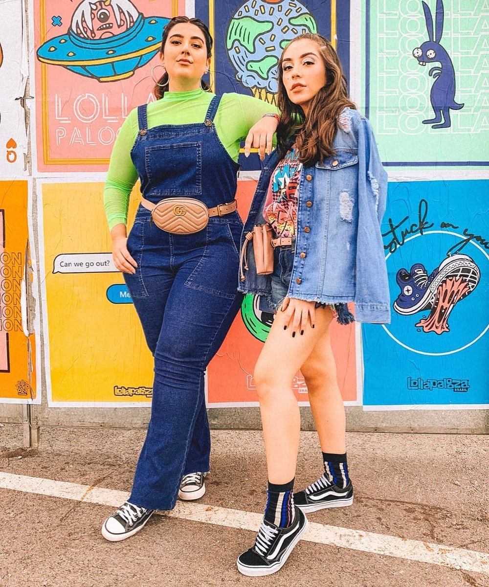 Carla M Ortiz e Bita Conci - Lollapalooza 2022 - looks de festival - festival de música - influenciadoras - https://stealthelook.com.br