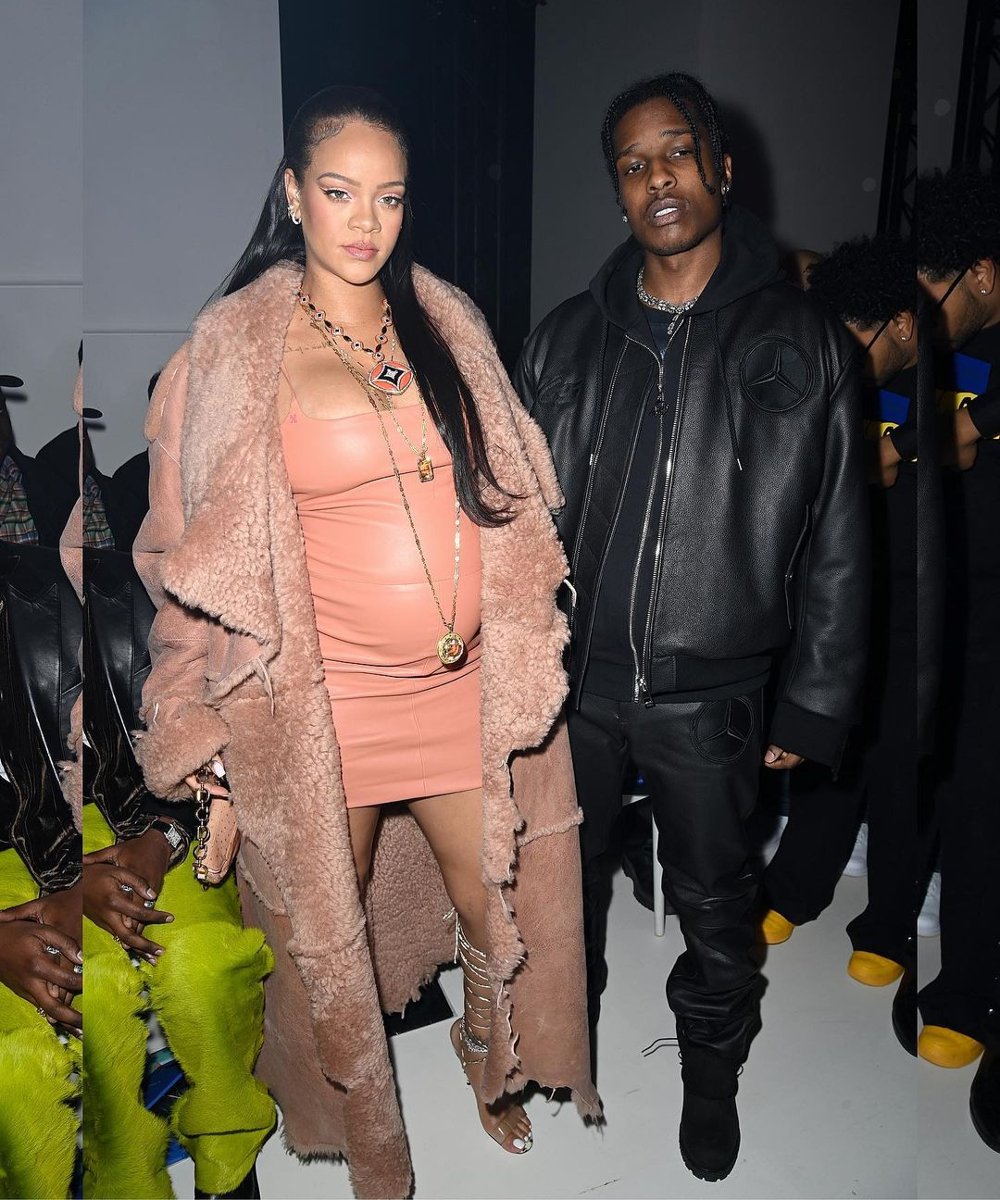 Rihanna e A$AP Rocky - fashion - Rihanna grávida - looks - moda - https://stealthelook.com.br
