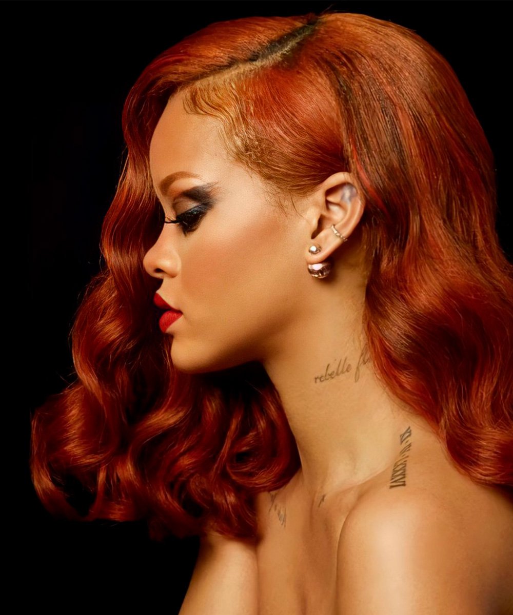 Rihanna - cabelo-ruivo-escuro - cabelo ruivo - verão - brasil - https://stealthelook.com.br