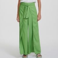 Calça Feminina Pantalona Cintura Alta Envelope - Verde