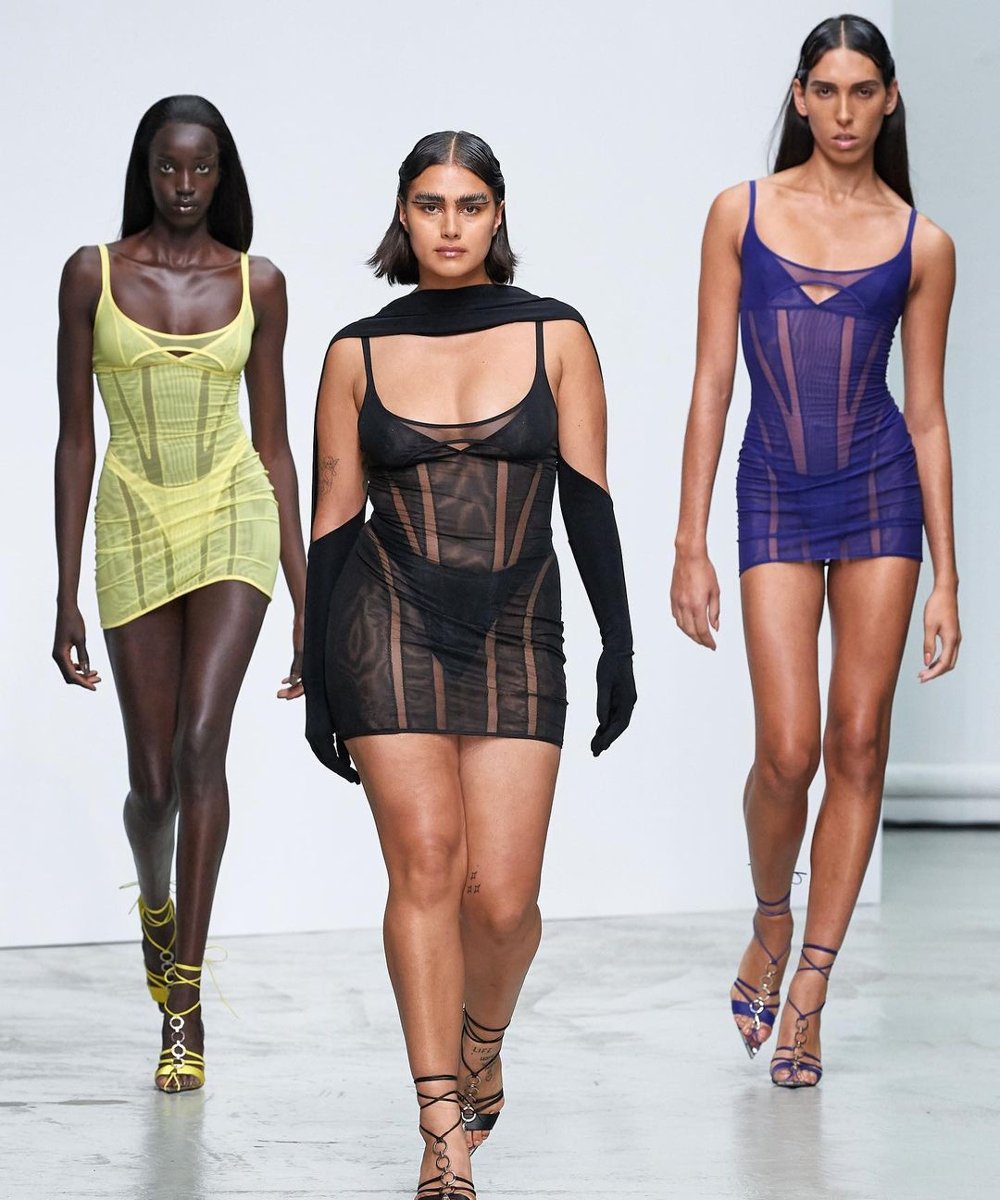 Mugler - cores - história da moda - vestido justo - recortes - https://stealthelook.com.br