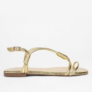 Rasteira Shoestock Handmade Color - Feminino - Ouro