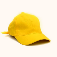 Boné Rich Young Dad Hat Aba Curva Básico Liso Amarelo - Amarelo