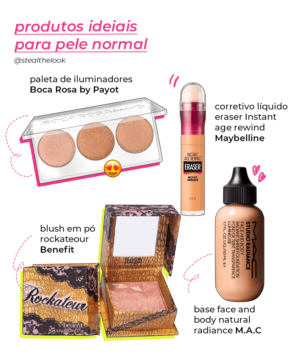 maquiagem-produtos-beleza - maquiagem-produtos-beleza-pele-normal - tipo de pele - verão - brasil - https://stealthelook.com.br