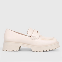 Mocassim Shoestock Tratorado Alto Loafer - Off White