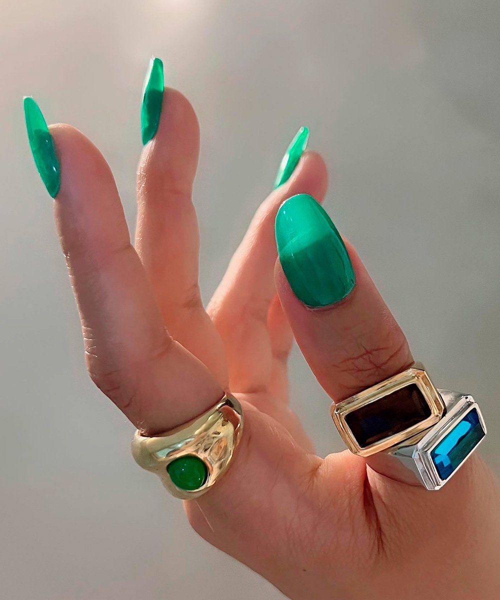 Park Eunkyung - unhas-verde-clara - jelly nails - outono - brasil - https://stealthelook.com.br