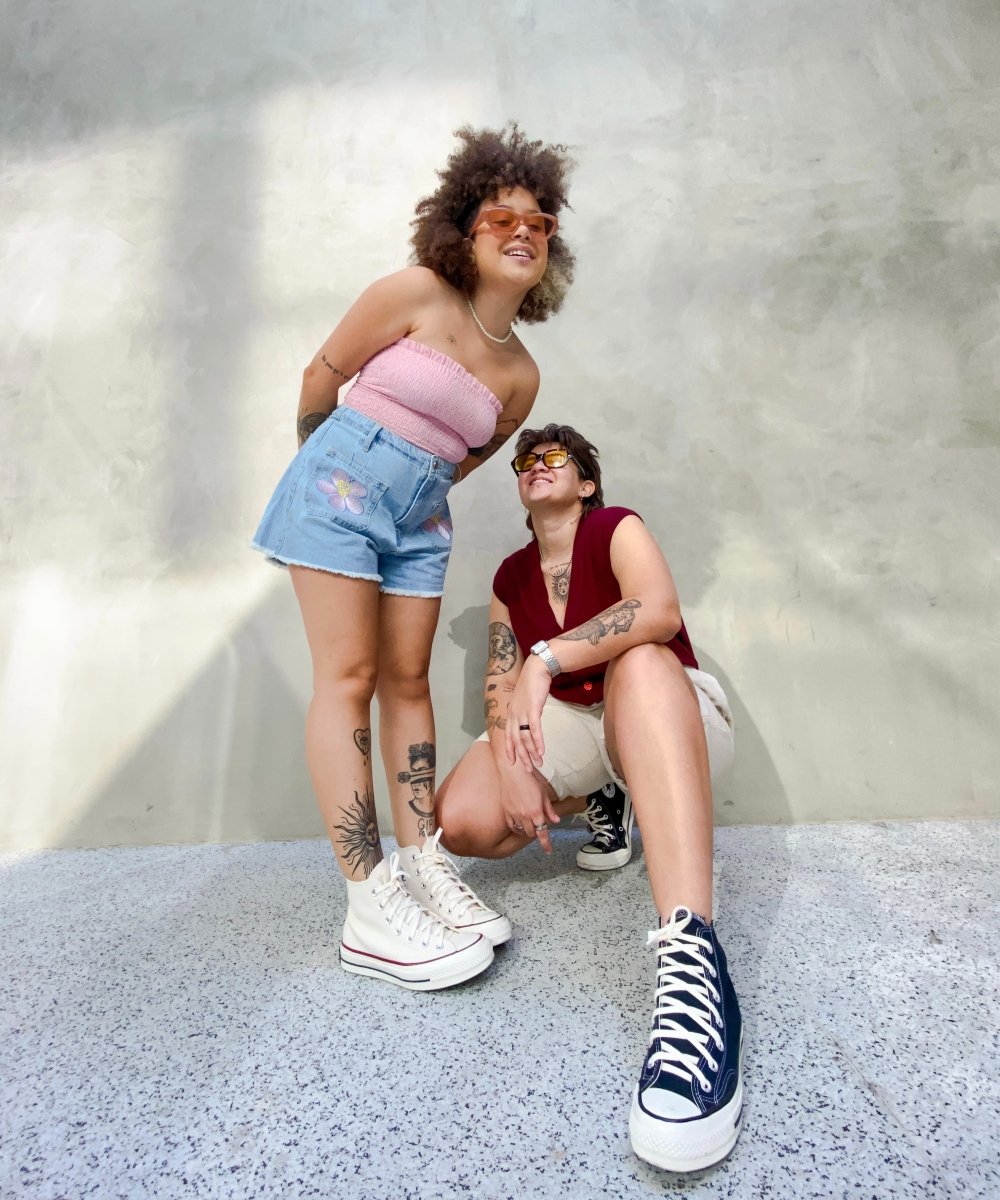 Vic e Ana Carolina - eu te amo - tênis Converse - dia dos namorados - looks - https://stealthelook.com.br