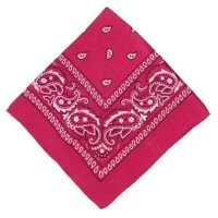 Bandana Lenço Feminino Estampado Para Cabeça Moda BBB - Rosa Escuro - Bogu By Siss