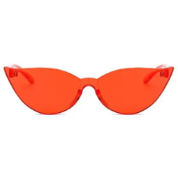 Óculos de sol solar gatinho retro vintage fashion colorido Color cat red - Genie Vintage