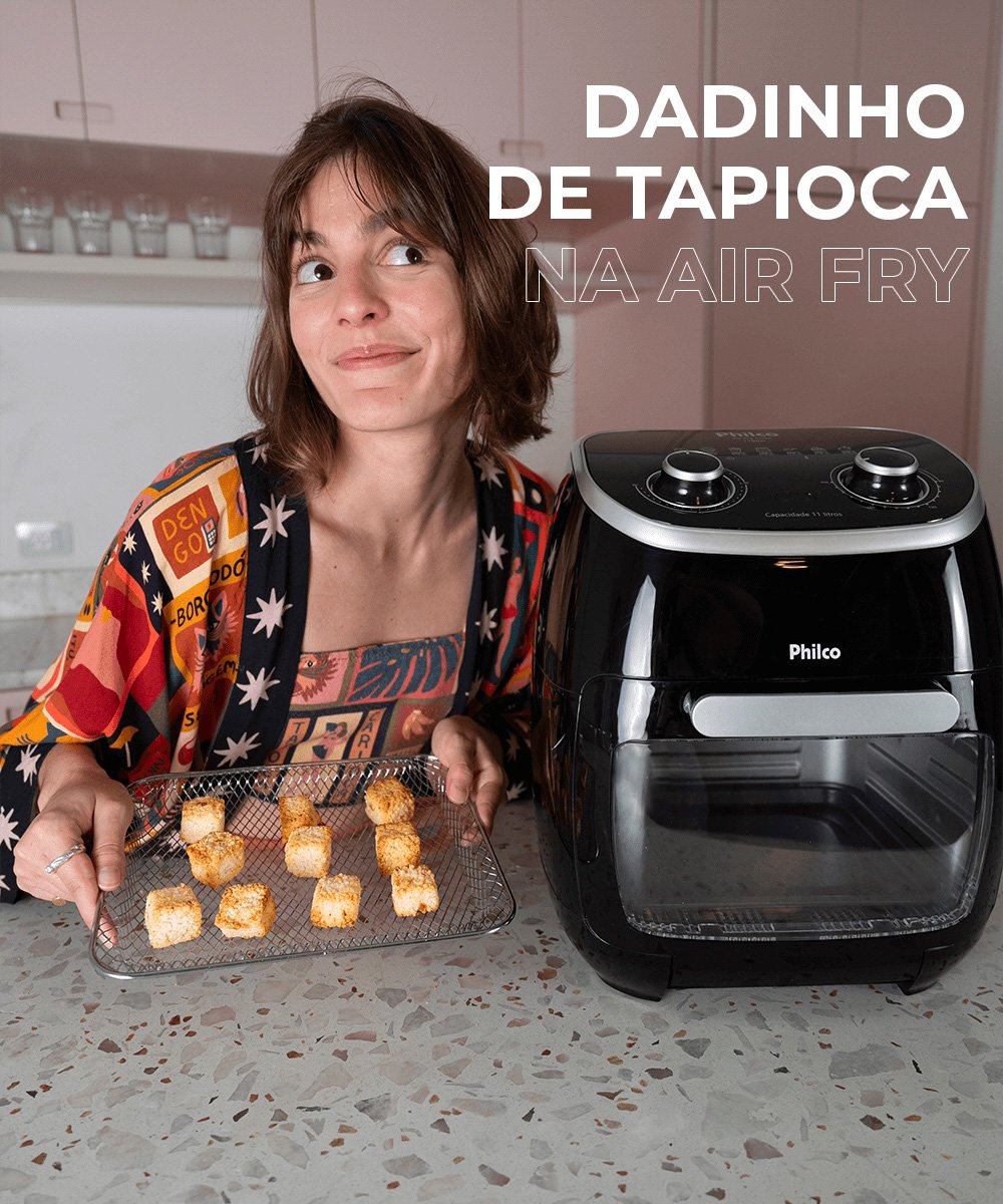 It girls - receitas fáceis, air fry, dadinhos de tapioca - receitas fáceis - Inverno - Street Style  - https://stealthelook.com.br