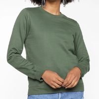 Moletom Basicamente Liso Feminino - Verde