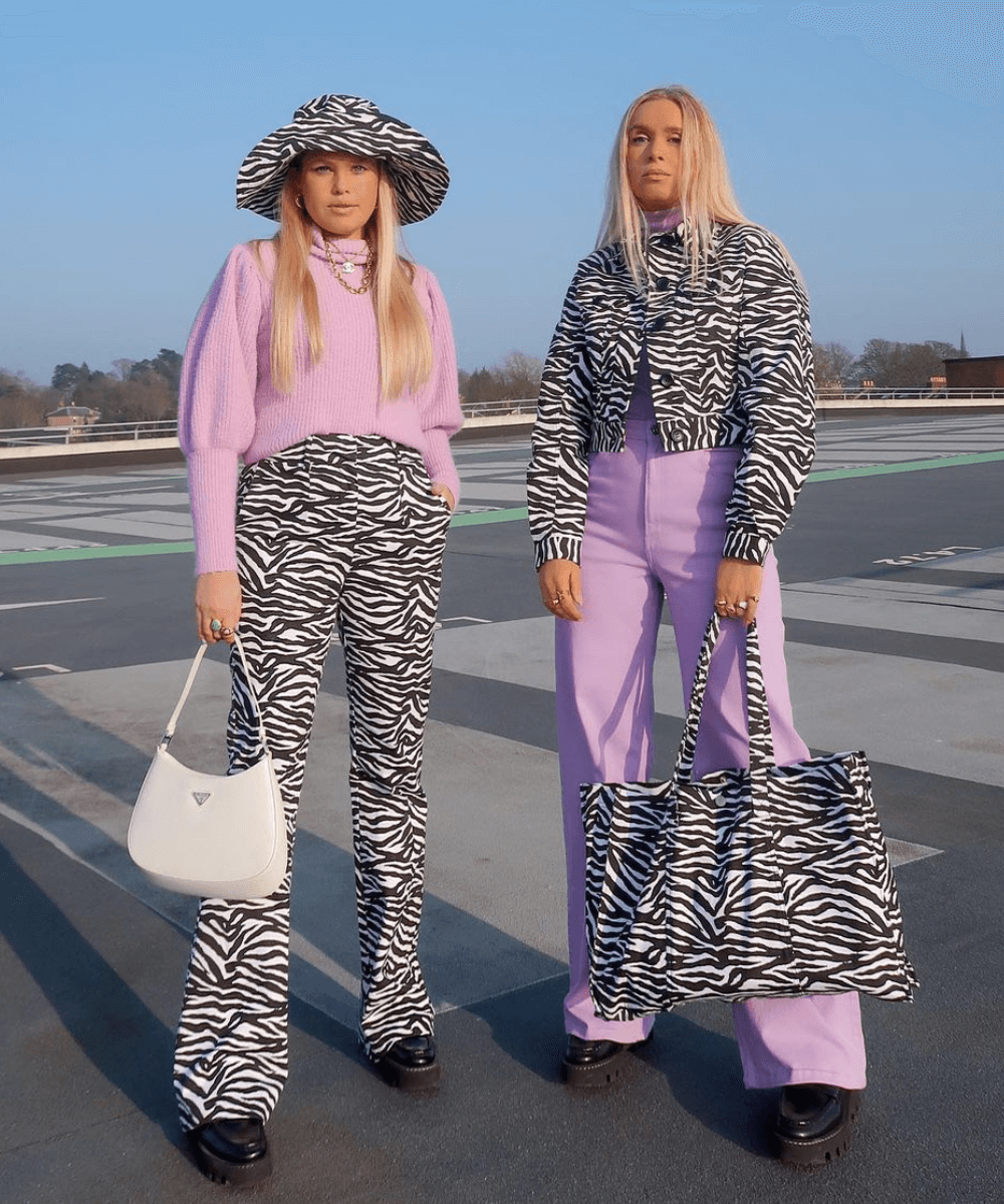 Olivia & Alice - conjunto de zebra - conjunto de zebra - Inverno 2022 - na rua - https://stealthelook.com.br
