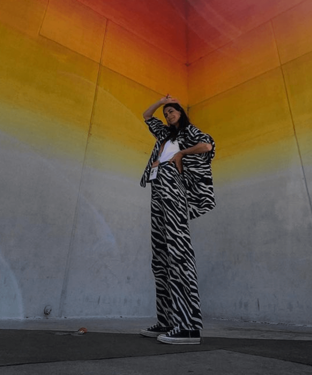 Manuela Bordasch - conjunto de zebra - conjunto de zebra - Inverno 2022 - na rua - https://stealthelook.com.br