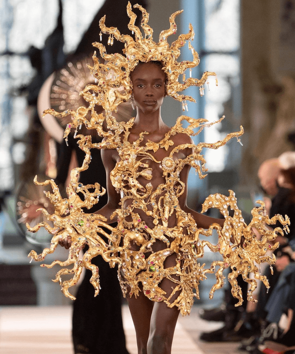 Schiaparelli - desfile haute couture alta-costura Schiaparelli - termos de moda - Inverno 2022 - desfile - https://stealthelook.com.br