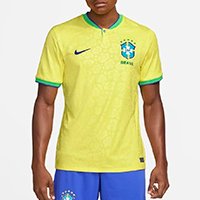 Camisa Nike Brasil I 2022/23 Torcedor Pro Masculina - Amarelo