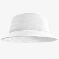 Chapéu Bucket Hat Basico Liso - Branco