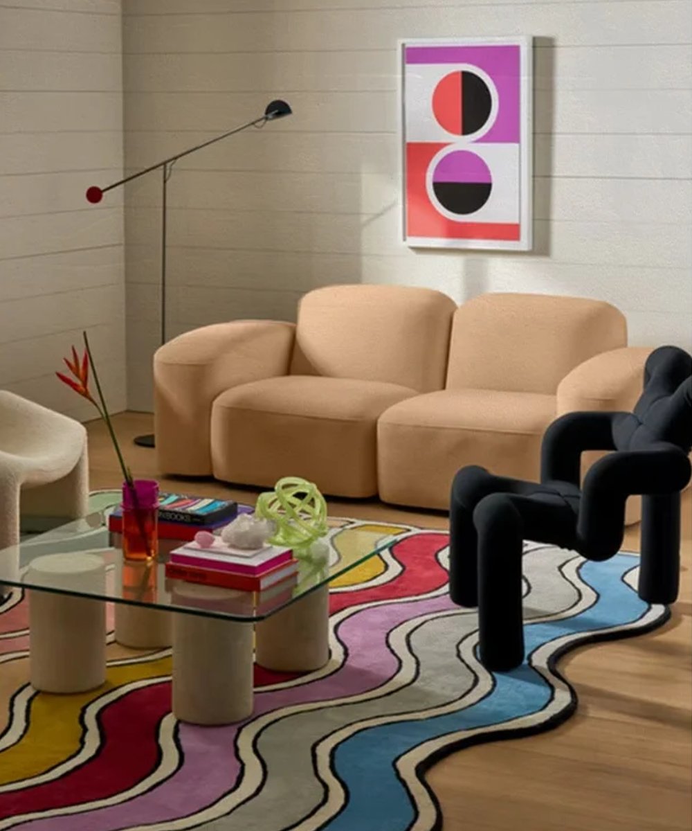 Domino Magazine - tapetes - itens de decoração - decor - sala de estar - https://stealthelook.com.br