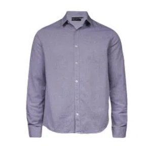 Camisa Masculina Oxford Bordado Marinho Tamanho P