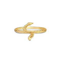 Anel Vivara Life Enigma Serpente com Banho Ouro Feminino - Dourado