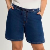 Lunender Mais Mulher - Bermuda Jeans com Elastano Azul