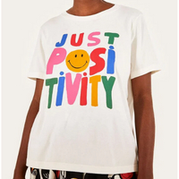 t-shirt fit estampada smiley positivity