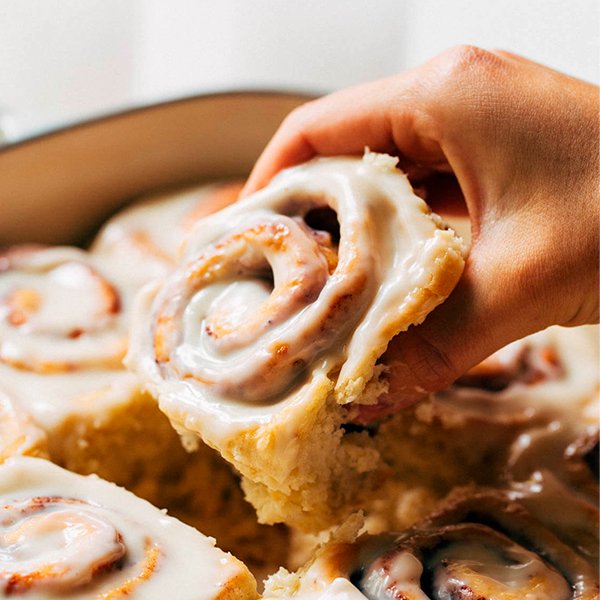 Cinnamon Roll Original + Doce de Leite (O cinnamon Roll é um