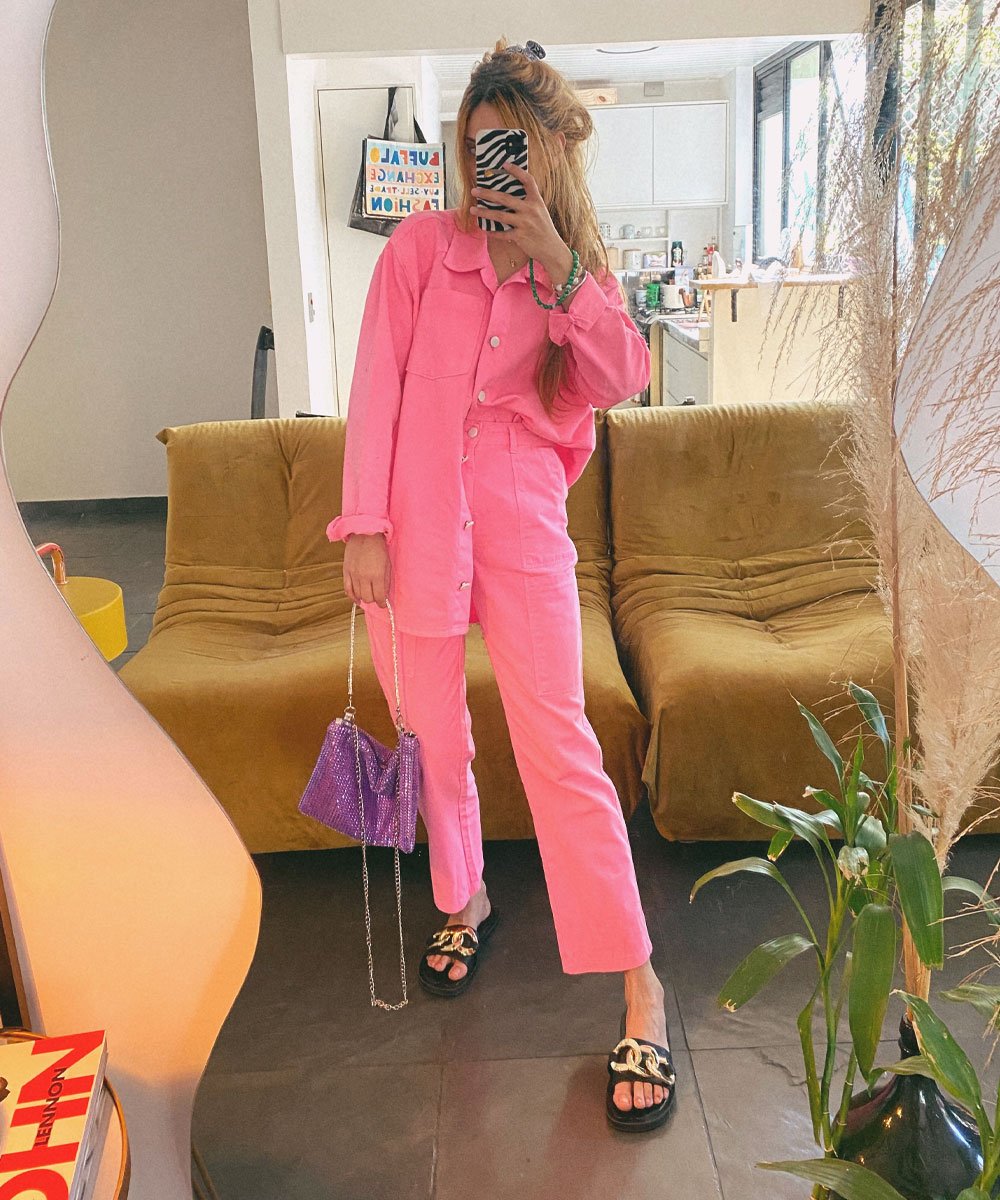 Ali Santos - conjunto rosa - tendência barbiecore - inverno - street style - https://stealthelook.com.br