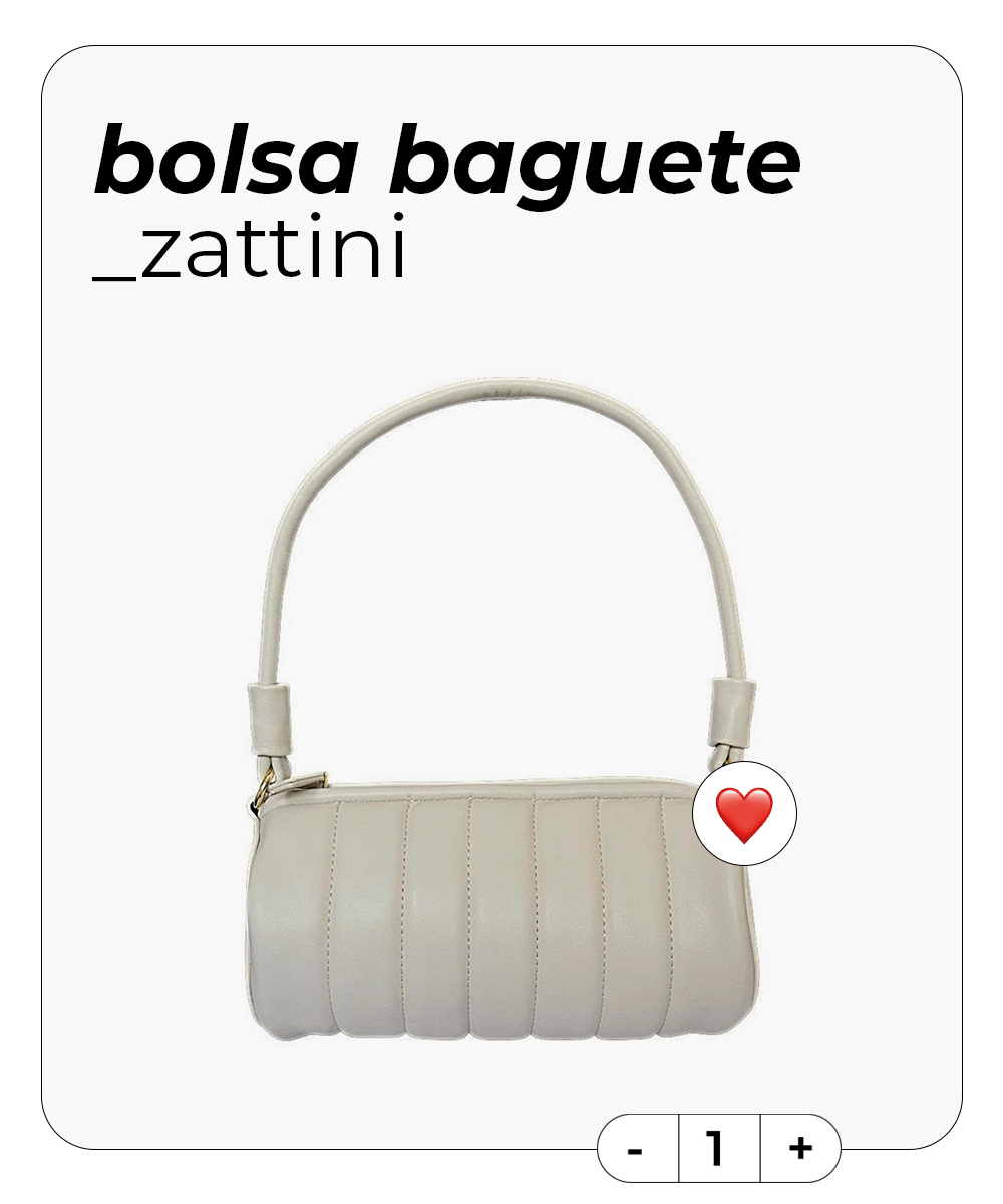 Bolsa baguete - itens de moda e beleza - Zattini - mais desejados - camisa - https://stealthelook.com.br