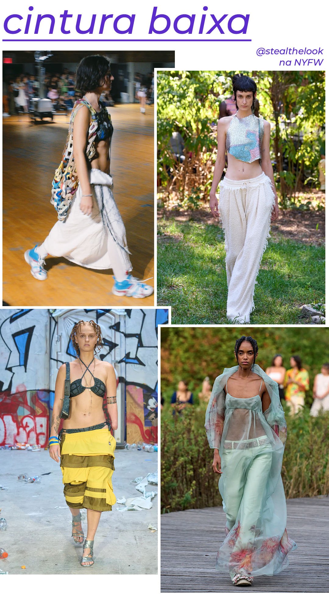 Colina Strada - roupas diversas - tendências de moda - Primavera - modelo andando pela passarela - https://stealthelook.com.br
