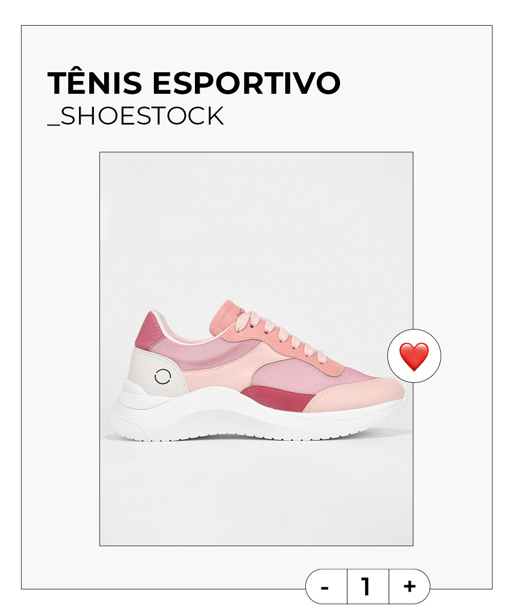 Shoestock - mais desejados - calça cargo - mais clicados - tênis rosa - https://stealthelook.com.br