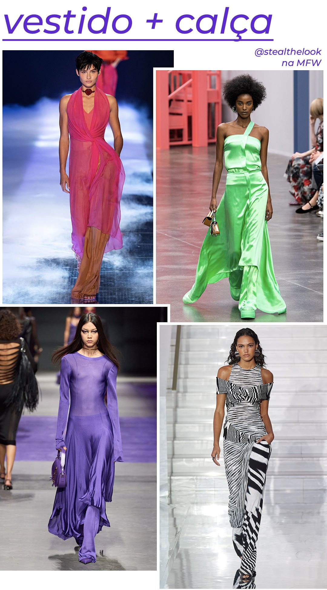 Armani, Fendi, Versace e Missoni - roupas diversas - Milano Fashion Week - Primavera - modelo andando pela passarela - https://stealthelook.com.br