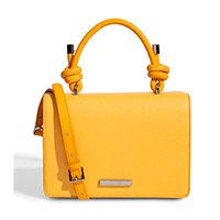 Bolsa Santa Lolla Handbag Textura Feminina - Amarelo