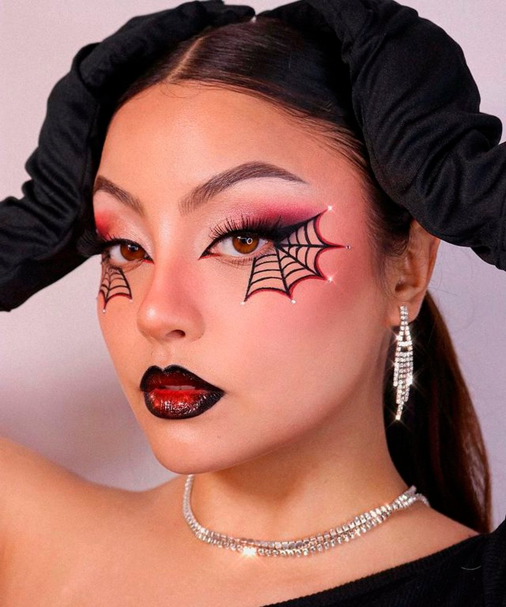 Fantasia adulto feminino traje teia de aranha Carnaval halloween