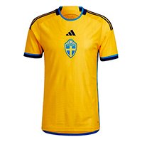 Camisa Seleção Suécia Home 22/23 s/n° Torcedor Adidas Masculina - Amarelo