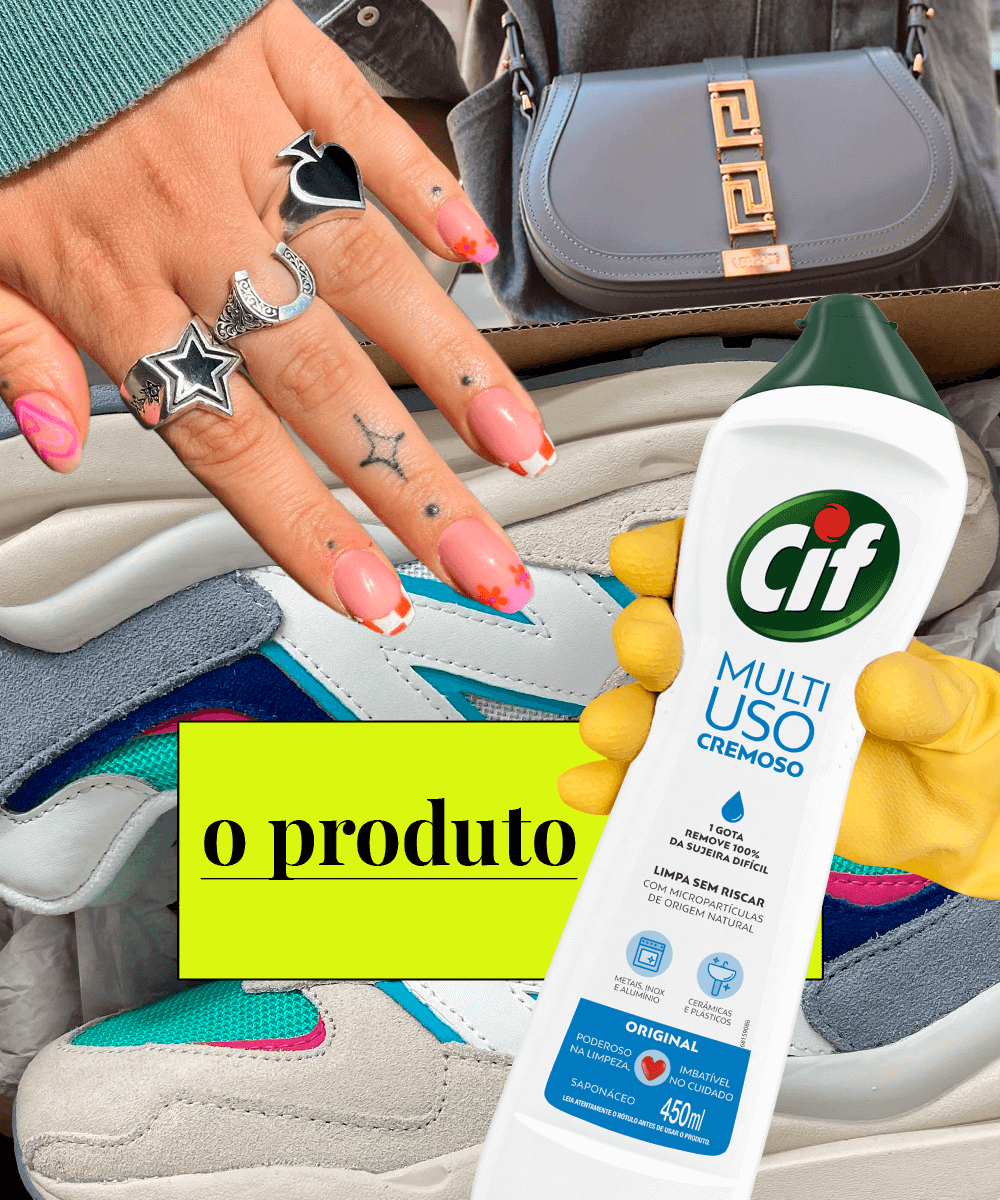 CIF - limpeza - limpar tênis branco - higiene - produtos - https://stealthelook.com.br