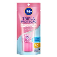 NIVEA SUN Protetor Solar Facial Tripla Proteção Loção Pele Radiante FPS50 40ml