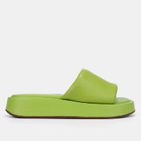 Tamancos Shoestock Comfy Flatform Monocolor - Verde