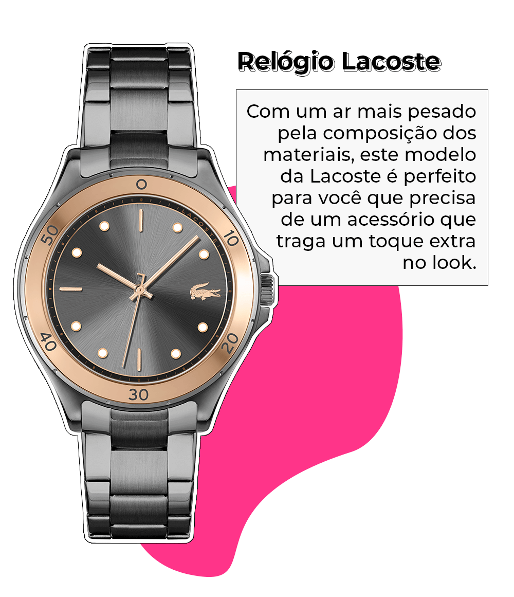 Lacoste - Vivara - relógio - black friday - acessório - https://stealthelook.com.br