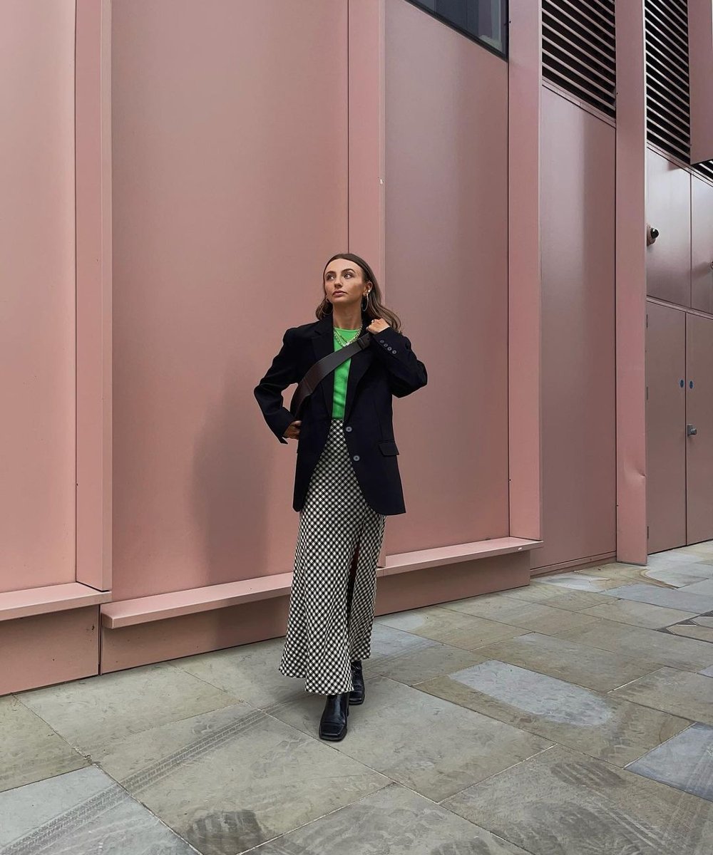 chloehayward_ - saia estampada blusa verde blazer rpeto - fashionistas - verão - street style - https://stealthelook.com.br
