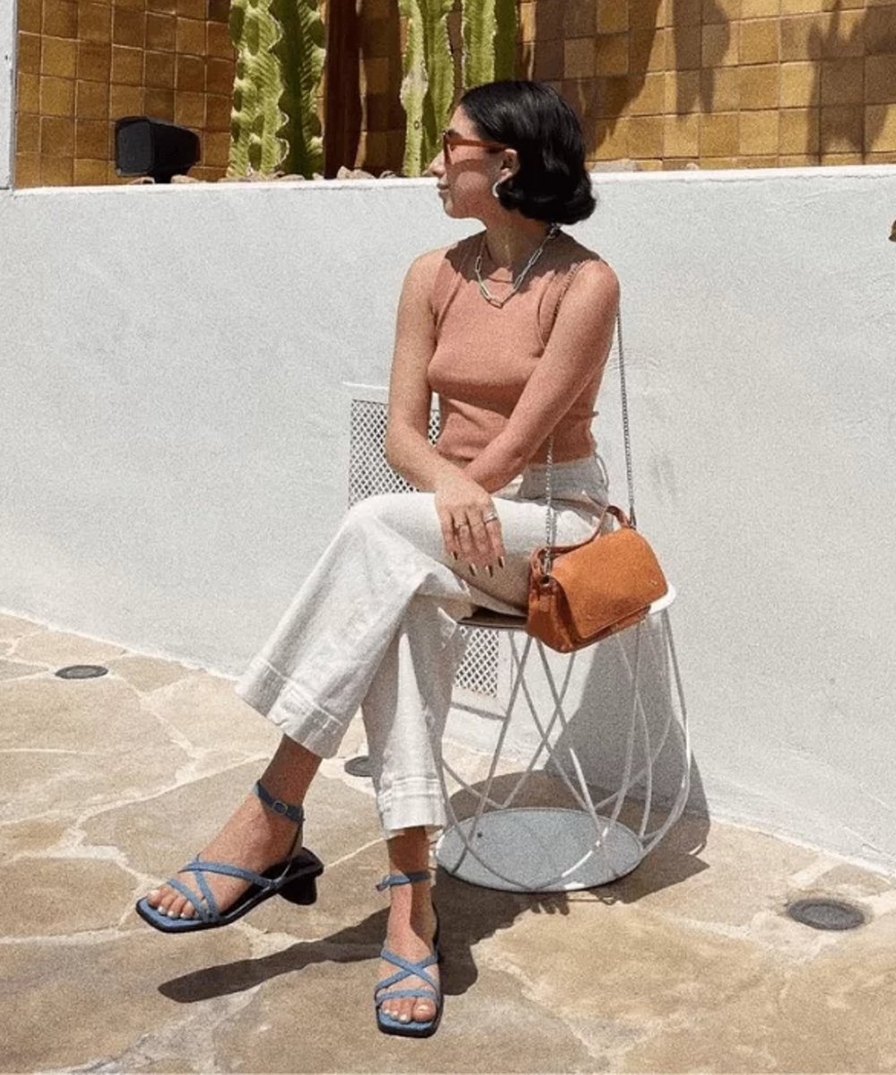 @aprillockhart - calça branca regata - look do dia - verão - street style - https://stealthelook.com.br