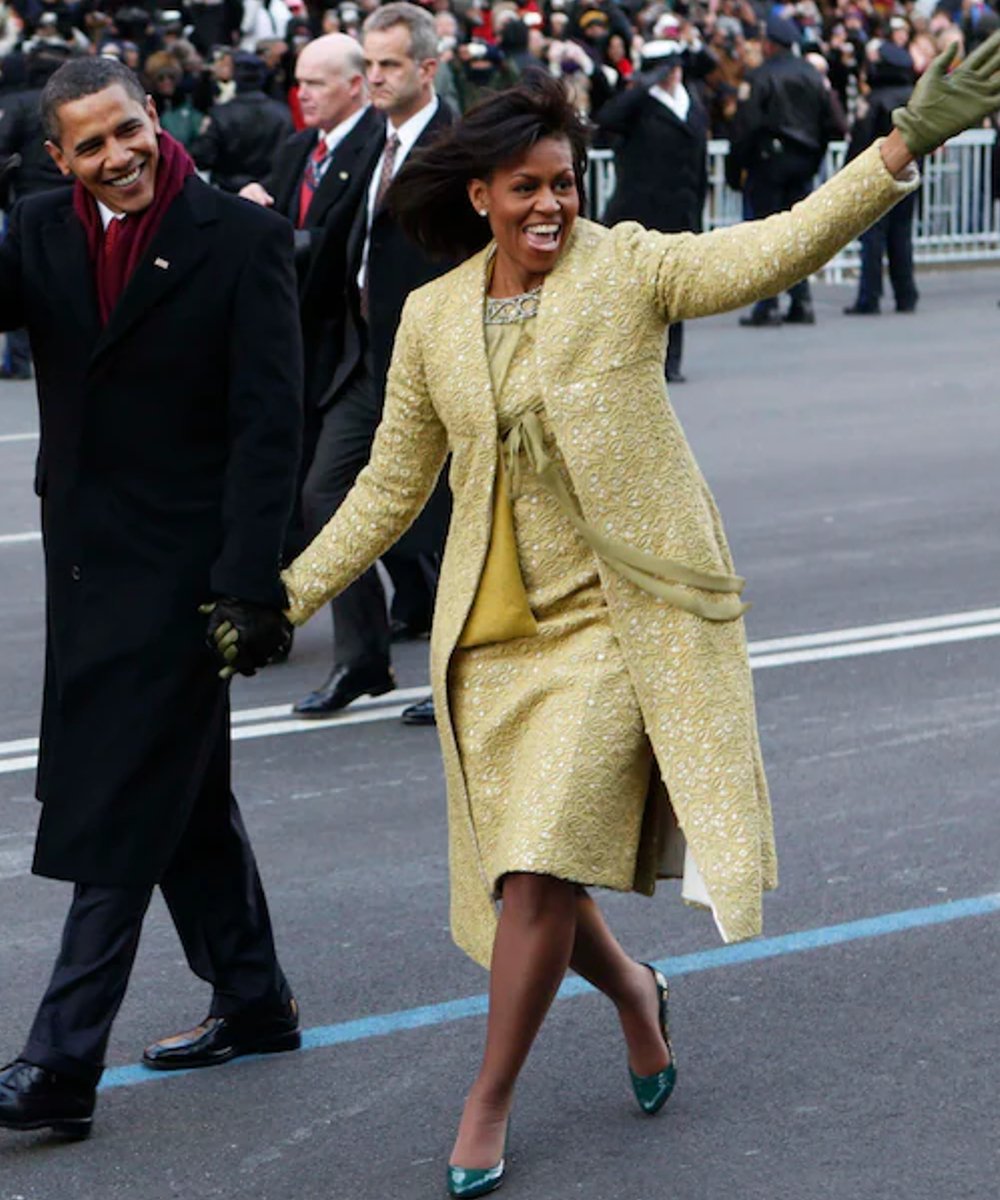Michelle Obama - vestido e casaco isabel toledo - Michelle Obama - verão - street style - https://stealthelook.com.br