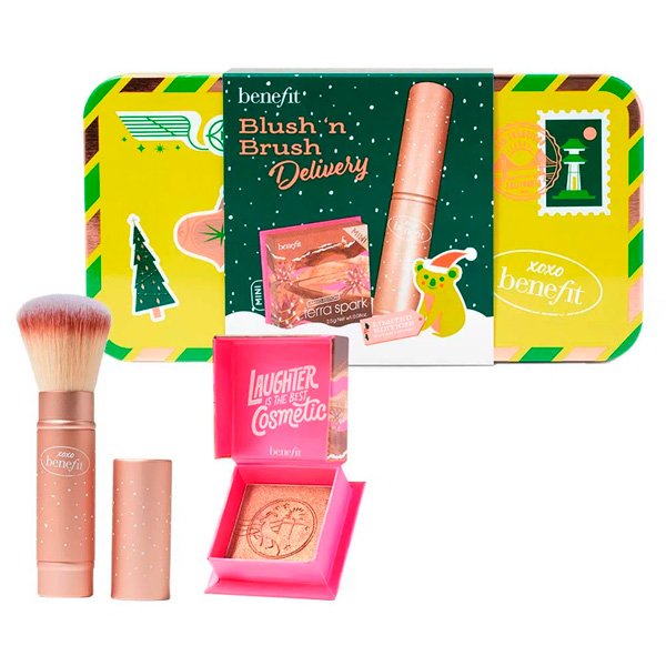 Benefit Kit Holiday Blush`N Brush Delivery - Blush + Pincel Retrátil - kit-natal-blush-pincel - presentes de natal - primavera - brasil - https://stealthelook.com.br