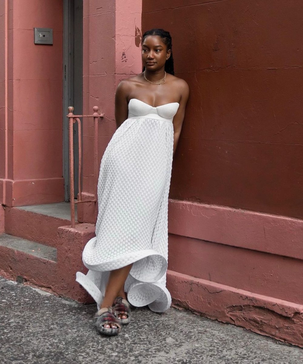 telsha anderson - vestido branco - looks com vestido - verão - street style - https://stealthelook.com.br