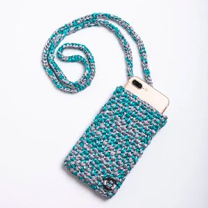 Bolsa Beiju Porta Celular de Crochet Catarina Mina - Catarina Mina