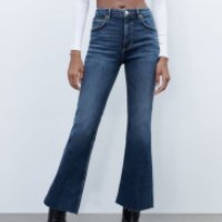 JEANS TRF CROPPED FLARE