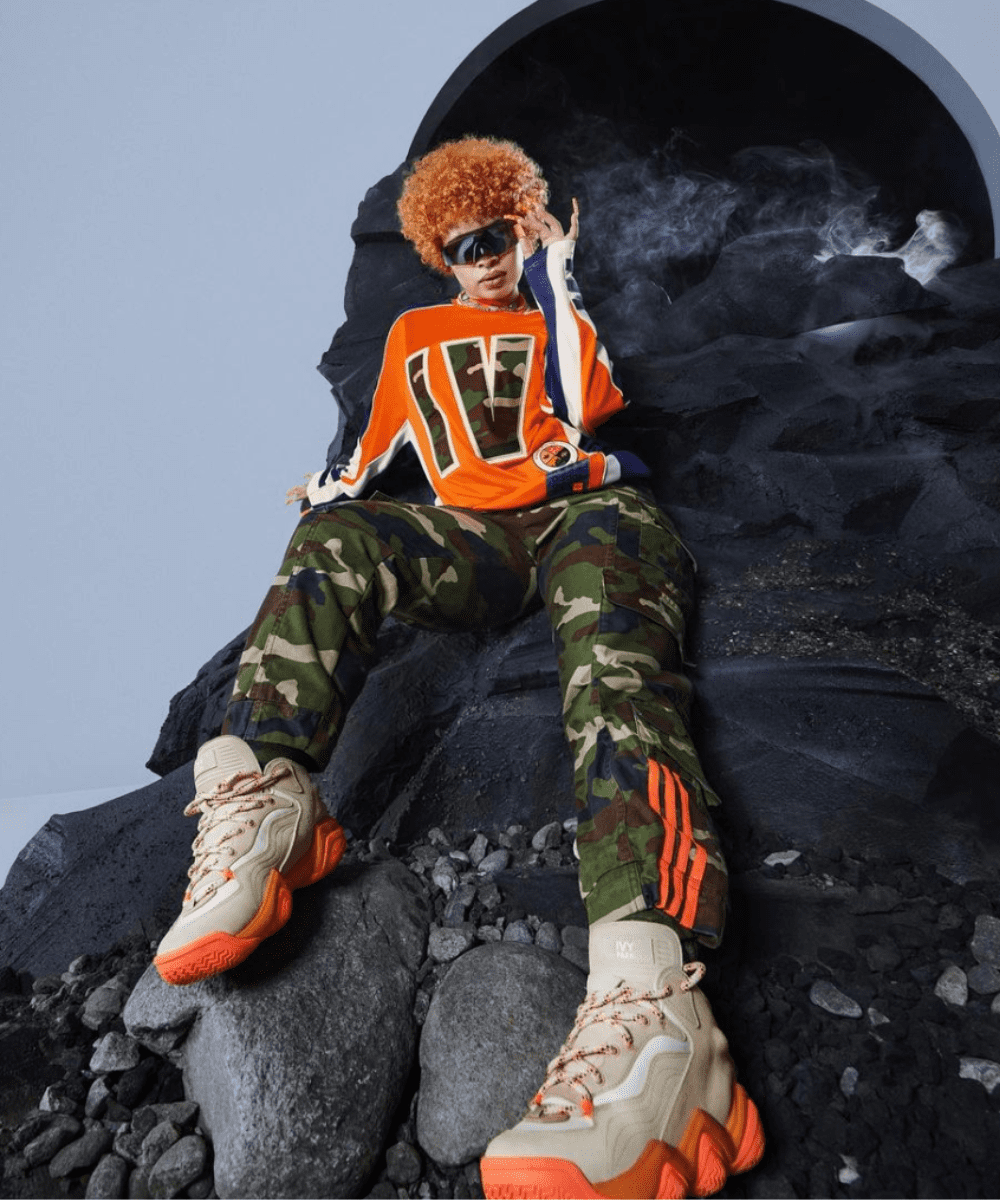 Nova coleção Ivy Park x Adidas - look laranja - Ivy Pa - inverno - Street style - https://stealthelook.com.br