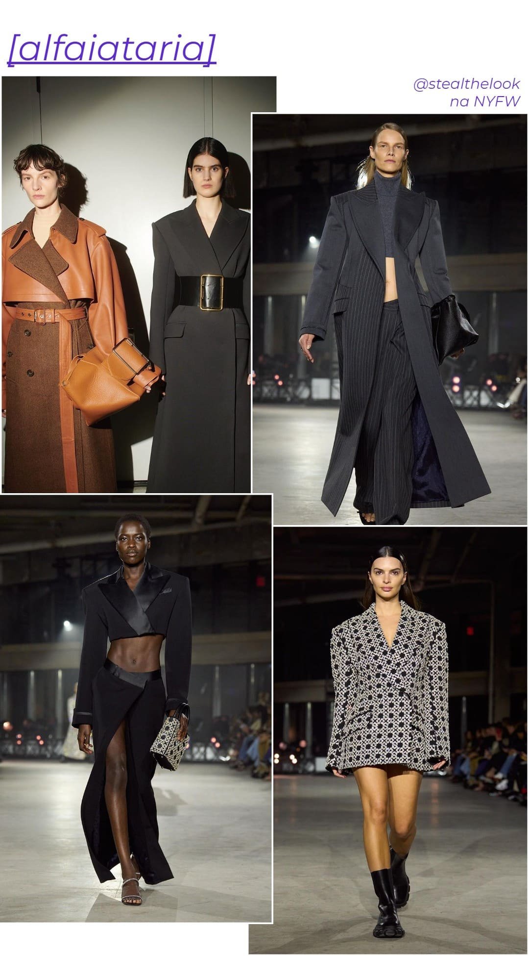 As 10 principais tendências de moda para o inverno 2023/24 da NYFW