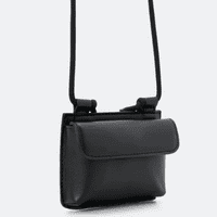 Bolsa Mini Bag Com Alça Cadarço Preto