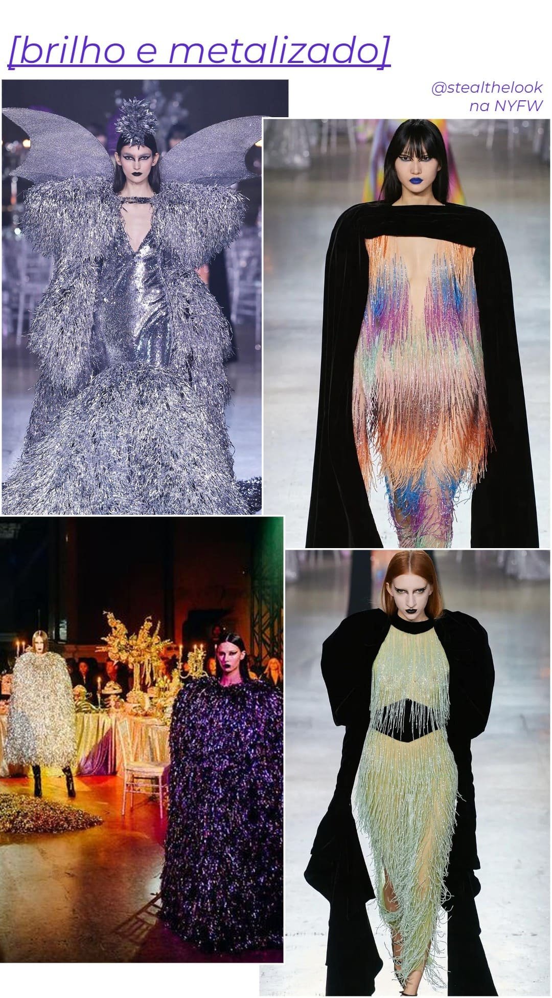 Rodarte - brilho e metalizado - brilho e metalizado - inverno - NYFW - https://stealthelook.com.br