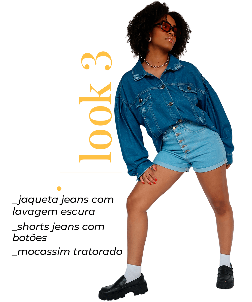 Inaê Ribeiro - jaqueta jeans shorts jeans - peças jeans - verão - street style - https://stealthelook.com.br